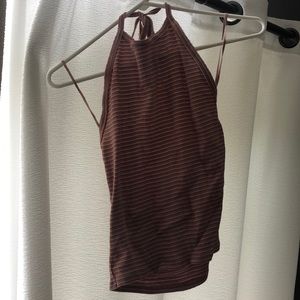 tie neck american eagle halter top